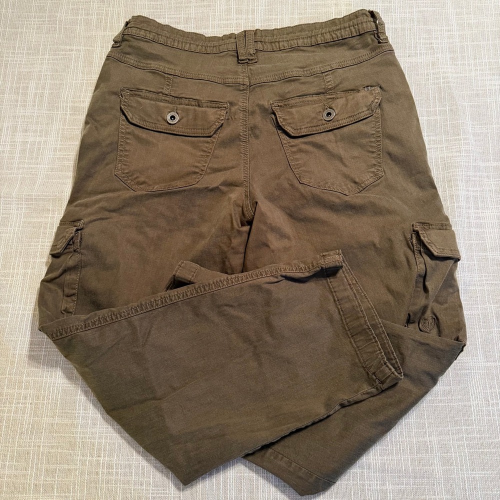 KUHL Womens Olive Green Cargo Hiking Pants Size 10 Reg Stretch Utility‎ Pockets
